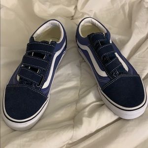 Multicolor Velcro vans